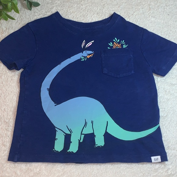 GAP Other - GAP Easter Dinosaur Blue T-shirt 2 EUC Short Sleeves